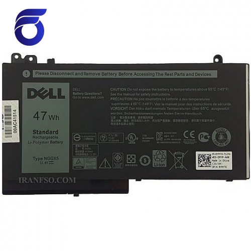 باتری لپ تاپ دل Latitude E5470_NGGX5 Gimo Plus    Battery Laptop Dell Latitude E5470  Internal Gimo Plus-47Wh   باتری دلLatitude E5470_NGGX5   نمایندگی فروش قطعات لپ تاپ دل  قیمت Latitude E54