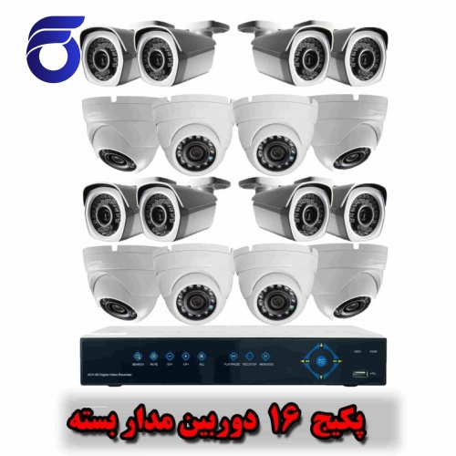 پکیج دوربین مداربسته 16کانال IP 4Mp هایک ویژن شماره FI-H416