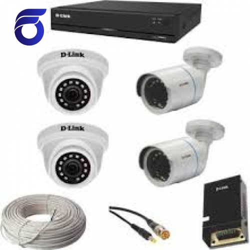 پکیج دوربین مداربسته 4کانال HD 2Mp هایک ویژن شماره FH-H204