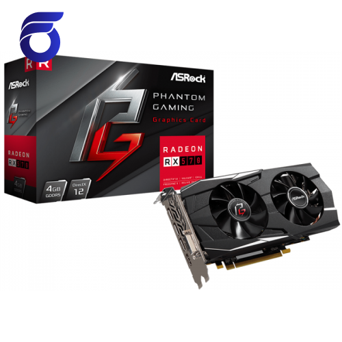 کارت گرافیک ازراک Phantom Gaming D Radeon RX570 4G Graphics Card