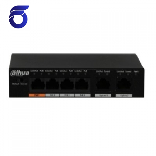 سوئیچ 4 پورت داهوا مدلPFS3006-4ET-60  DH-PFS3006-4ET-60    خرید سوئیچ ۴ پورت داهوا مدل DH-PFS3006-4ET-60  خرید سوئیچ ۸ پورت داهوا مدل DH-PFS3010-8ET-96   داهوا سوئیچ شبکه   دستگاه سوئیچ داهوا