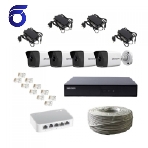 پکیج دوربین مداربسته 4کانال IP 2Mp هیرو شماره FI-H204