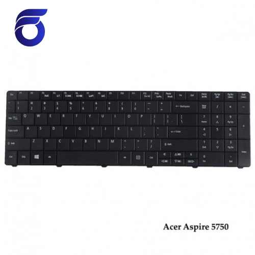 کیبورد لپ تاپ ایسر 5750 مشکی - با دکمه پهن Acer Aspire 5750 Laptop Keyboard   کیبورد لپ تاپ ایسر 5750 مشکی   کیبرد لپ تاپ ایسر مدل 5750 مشکی   قطعات لپ تاپ   تعمیرات فوق تخصصی لپ تاپ تهران
