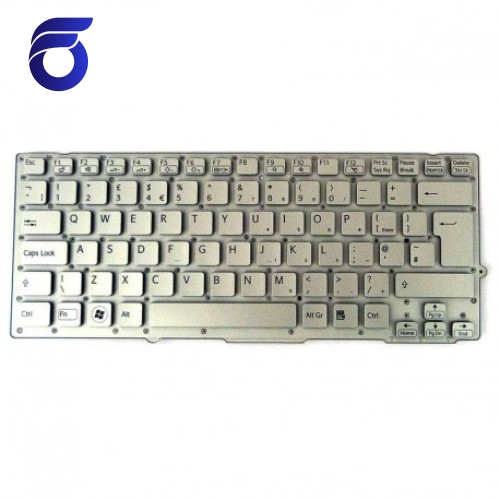 کیبورد لپ تاپ سونی PCG-41214M نقره ای-اینتر بزرگ-بدون فریم