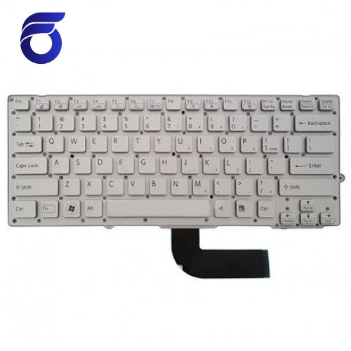 کیبورد لپ تاپ سونی PCG-41213Mنقره ای-اینتر کوچک-بدون فریم