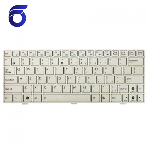 کیبورد لپ تاپ ایسوس  Eee PC 904 سفید-با فریم-فلت پهن
