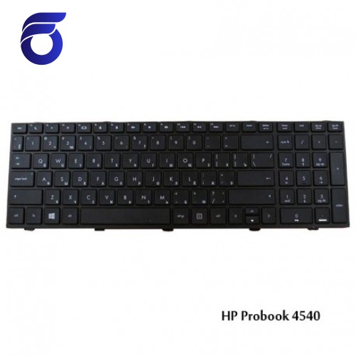 کیبورد لپ تاپ اچ پی 4540 مشکی-بافریم HP Probook 4540 Laptop Keyboard