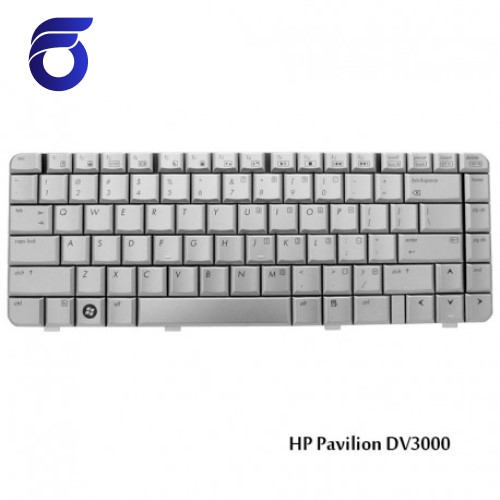 کیبورد لپ تاپ اچ پی HP Pavilion DV3000 Laptop Keyboard نقره ای