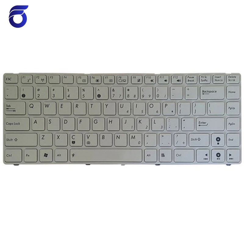 کیبورد لپ تاپ ایسوس K42-K43 سفید-بافریم