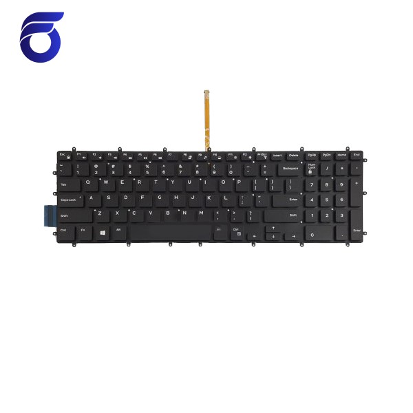 کیبورد لپ تاپ دل Inspiron 15-5567 مشکی-اینترکوچک با بک لایت-بدون فریم
