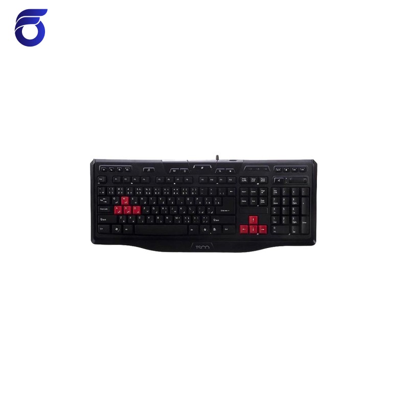 کیبورد با سیم تسکو مدل TSCO TK 8018