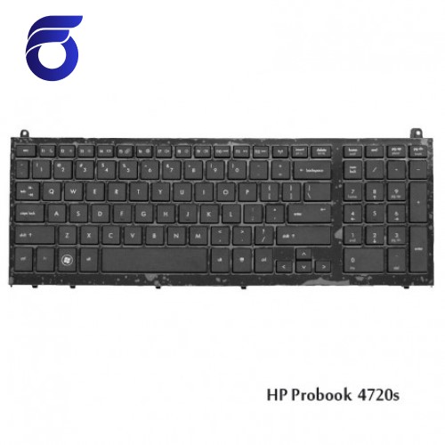 کیبورد لپ تاپ اچ پی 4720 مشکی-با فریم HP Probook 4720s Laptop Keyboard