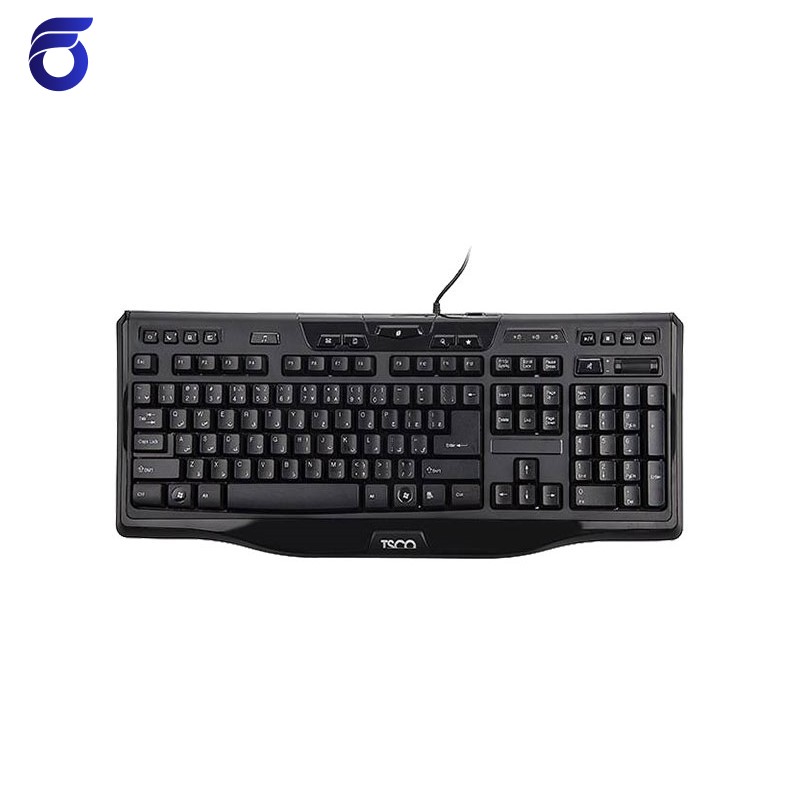 کیبورد با سیم تسکو مدل TSCO TK 8018