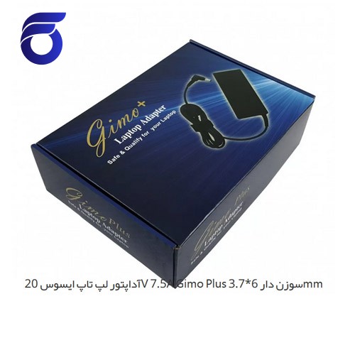 آداپتور لپ تاپ ایسوس 20V 7.5A Gimo Plus سوزن دار 6*3.7mm