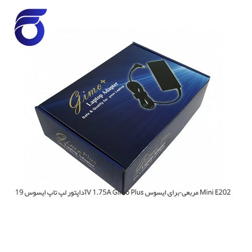آداپتور لپ تاپ ایسوس 19V 1.75A Gimo Plus مربعی-برای ایسوس Mini E202
