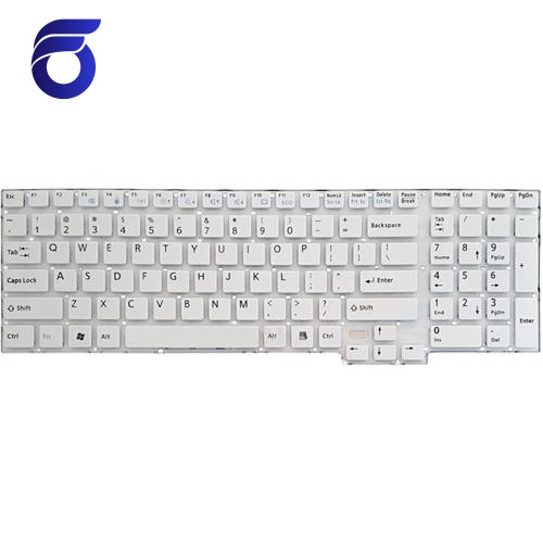کیبورد لپ تاپ فوجیتسو Lifebook AH532 سفید-اینترکوچک بدون فریم