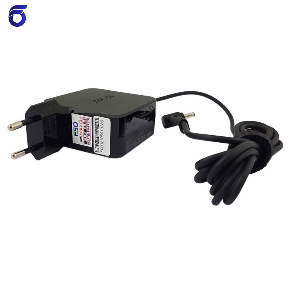 آداپتور لپ تاپ ایسوس 19V 2.37A مربعی زنبوکی سرفیش بزرگ-اورجینال 4*1.35mm