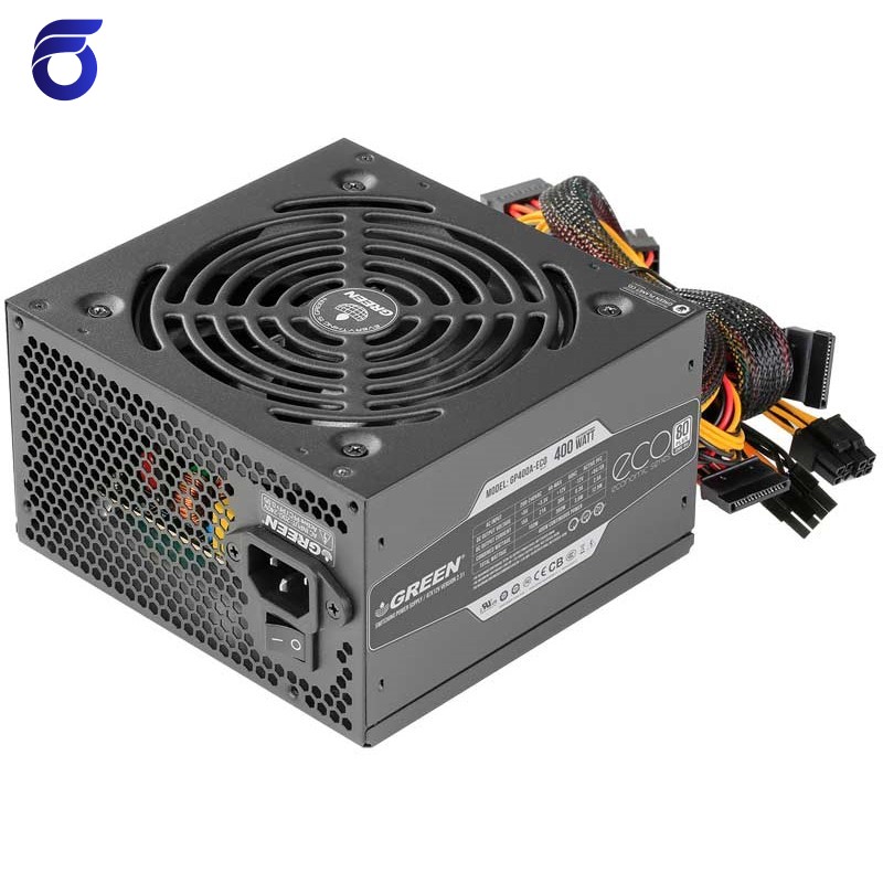 منبع تغذیه گرین مدل Green GP400A-ECO Rev3.1