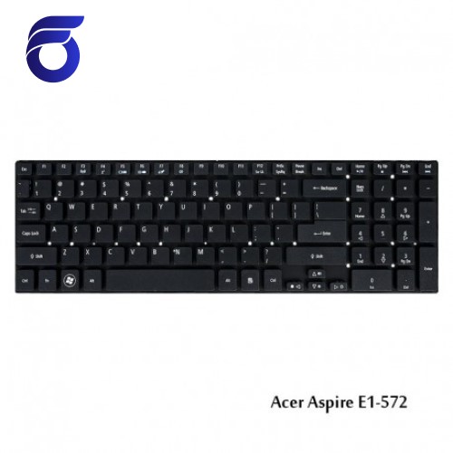 کیبورد لپ تاپ ایسر E1-572 مشکی - بدون فریم Acer Aspire E1-572 Laptop Keyboard