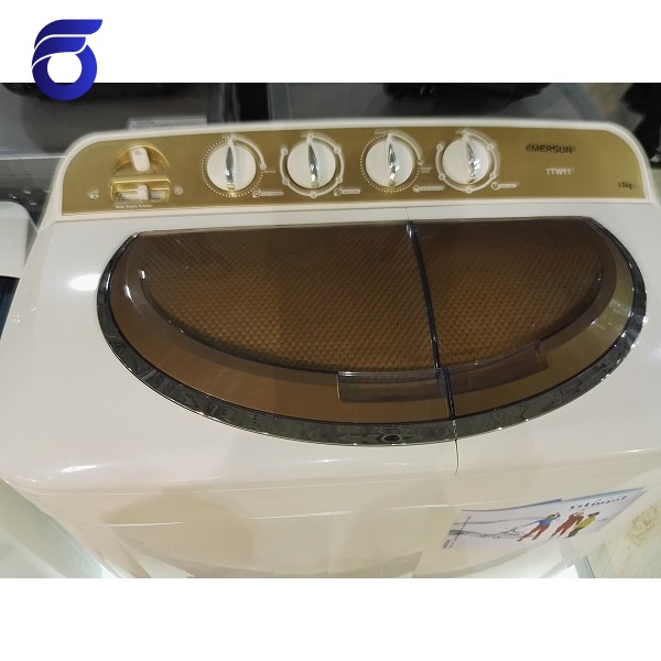 لباسشویي دوقلو امرسان 9 کیلویی درب طلایی مدل XPB88