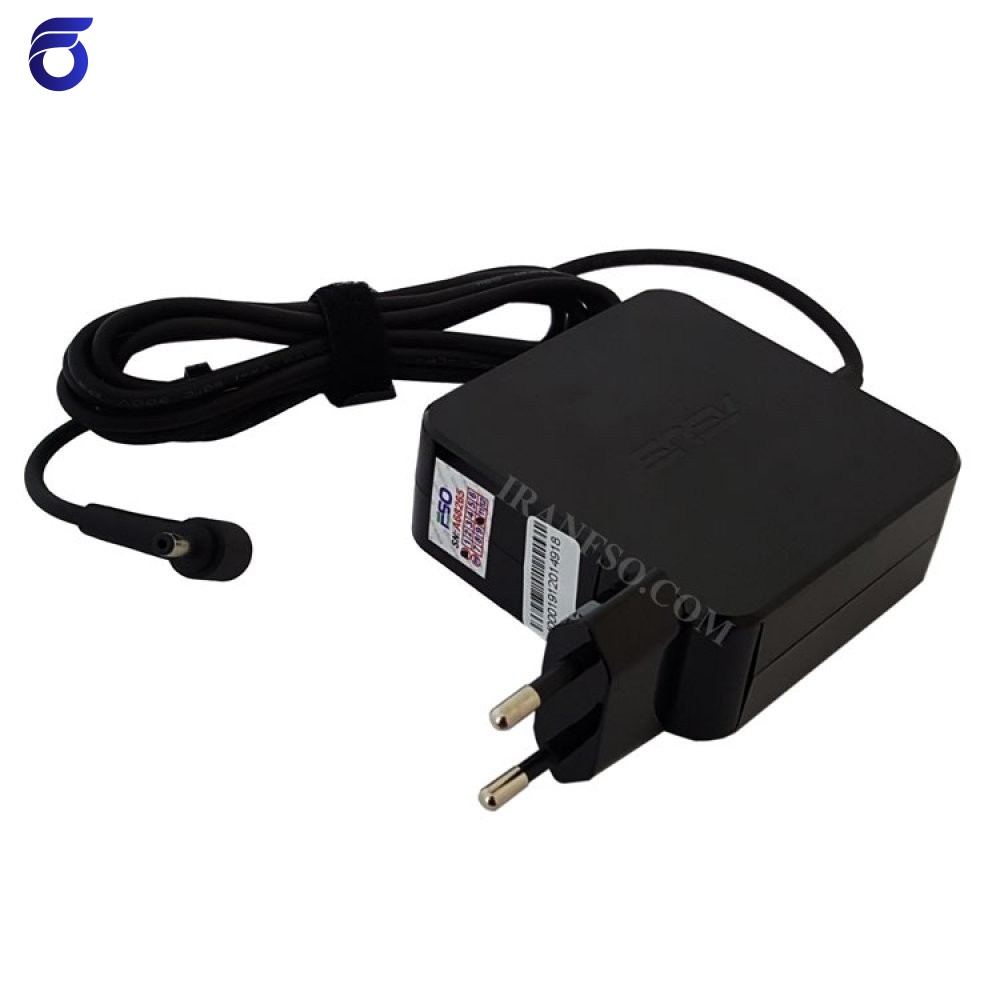 آداپتور لپ تاپ ایسوس 19V 3.42A Gimo Plus مربعی زنبوکی سرفیش بزرگ 4*1.35mm