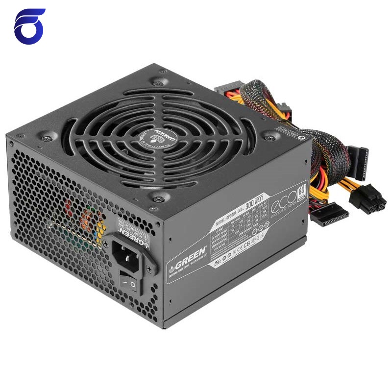 منبع تغذیه گرین مدل Green GP300A-ECO Rev3.1