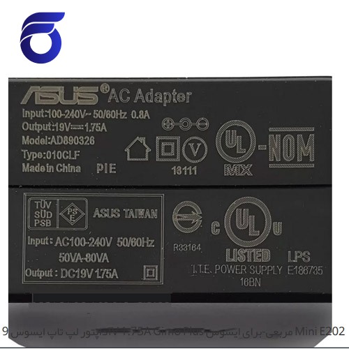 آداپتور لپ تاپ ایسوس 19V 1.75A Gimo Plus مربعی-برای ایسوس Mini E202